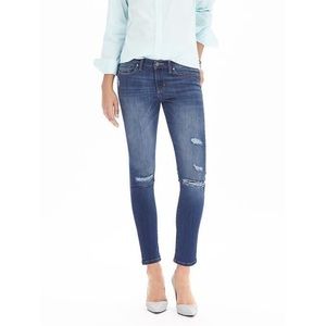 Banana Republic Distressed Skinny Ankle Jeans 26P